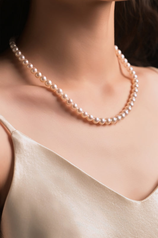 Minimalist Freshwater Pearl Bead Necklace