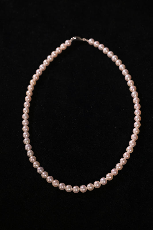 Minimalist Freshwater Pearl Bead Necklace