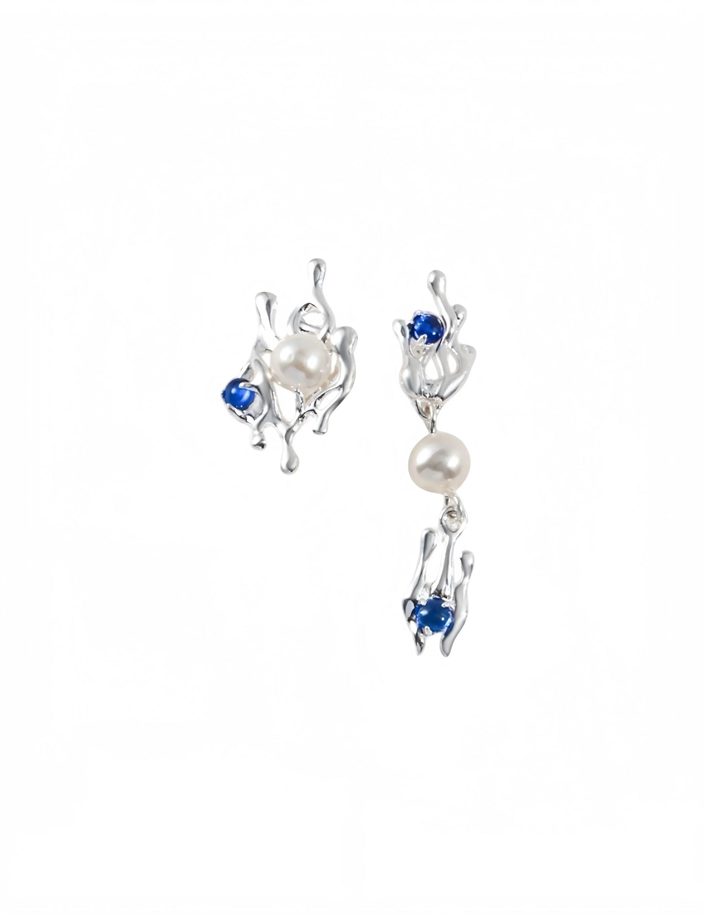 Sapphire Flower Spike Earring My Store