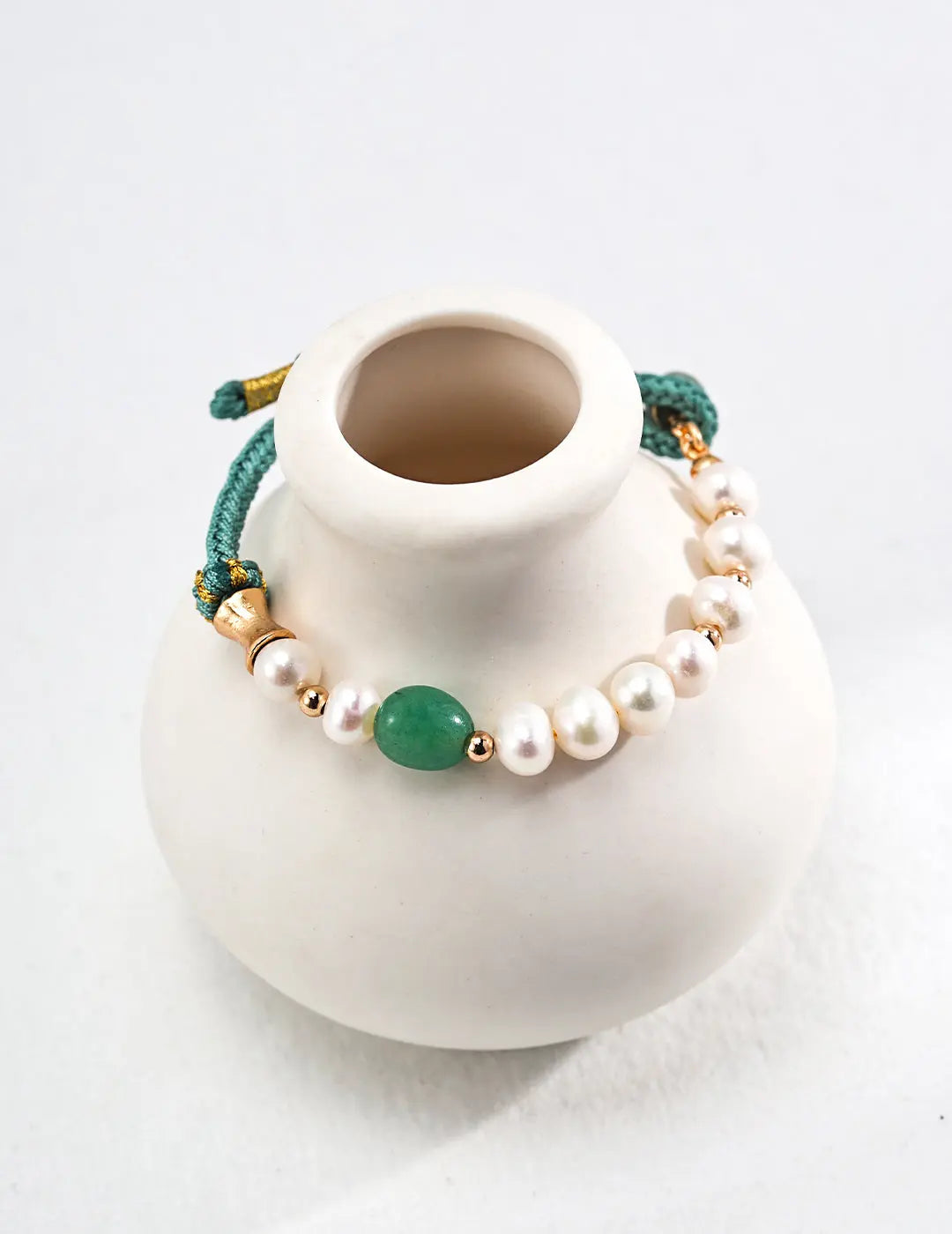 Natural pearl& Jade Knotting Bracelet My Store