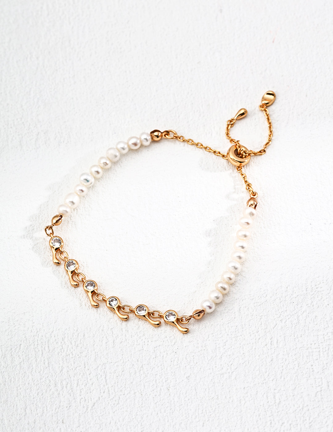 Mimosa Diamond Pearl Bracelet