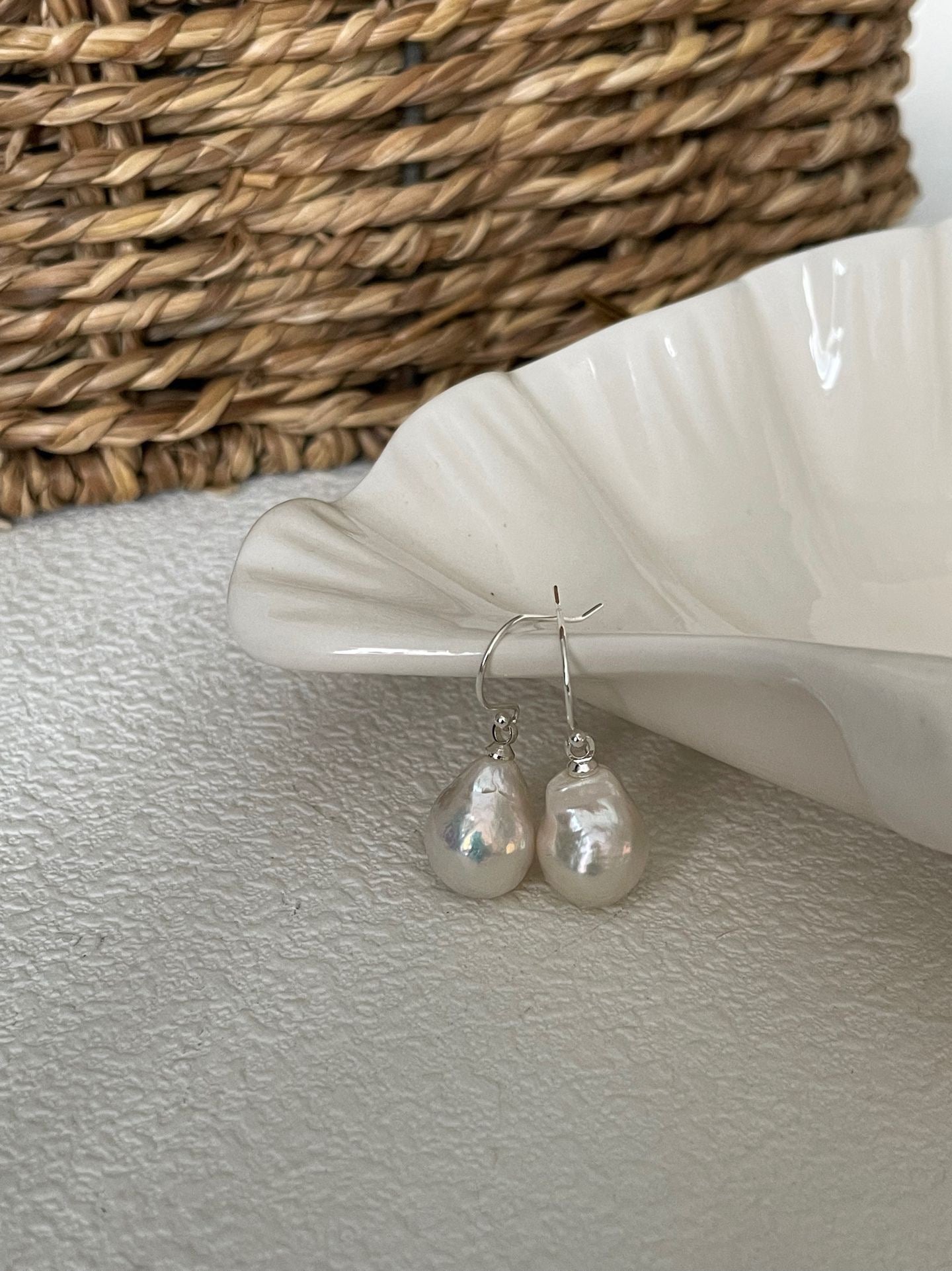 Tinfoil Candy Pearl Earrings