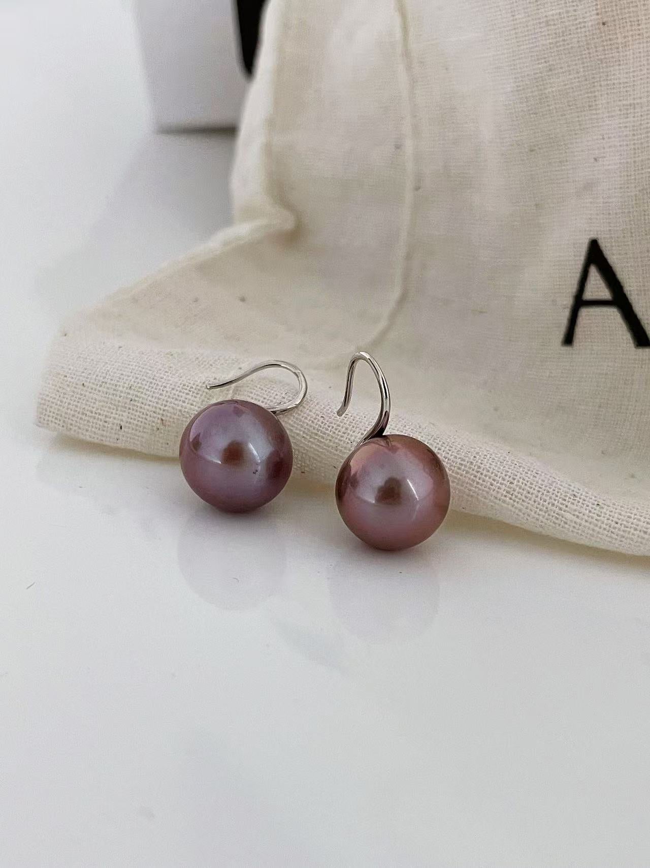 Purple Grape Earrings