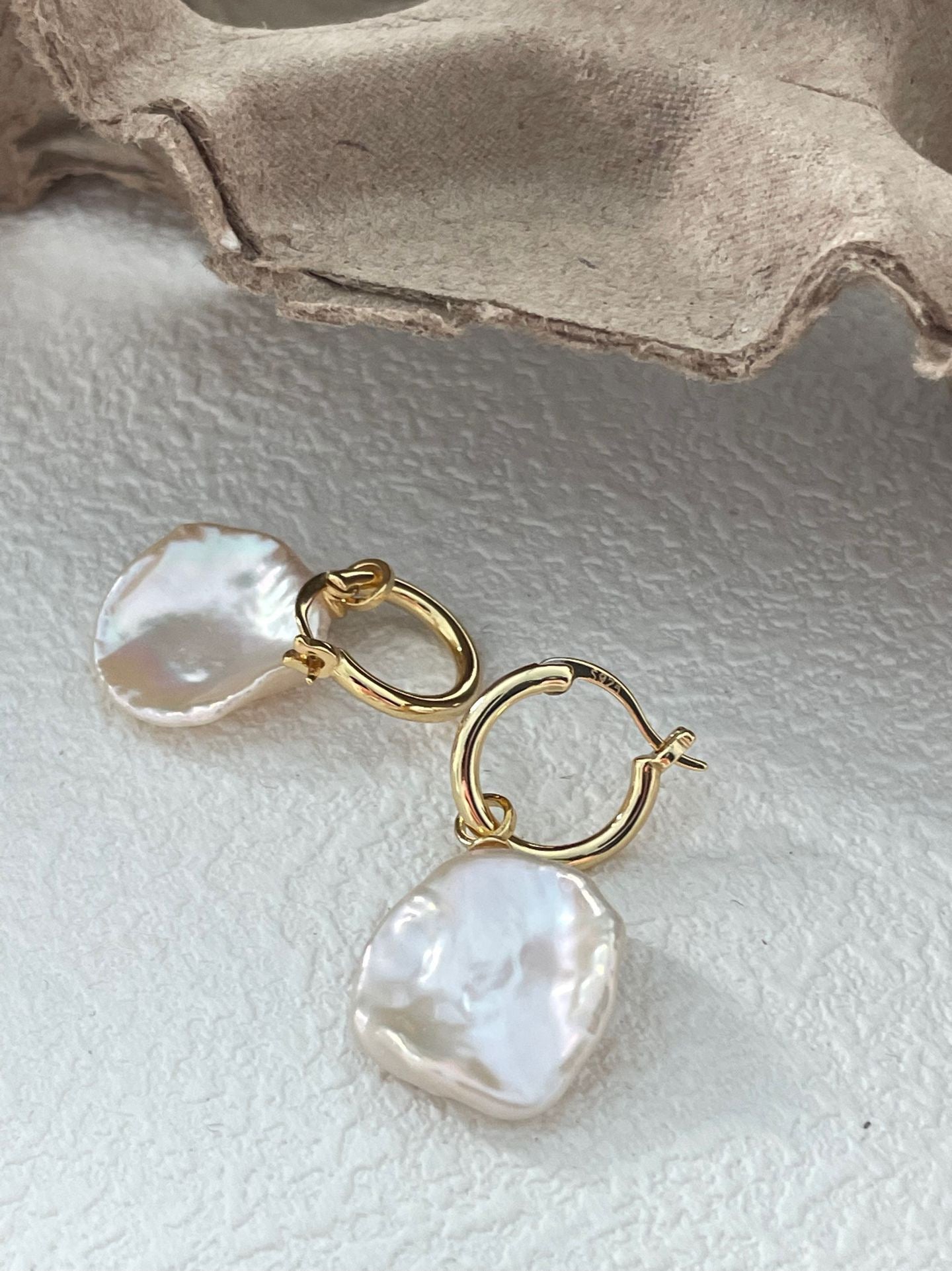 Round Baroque Earrings