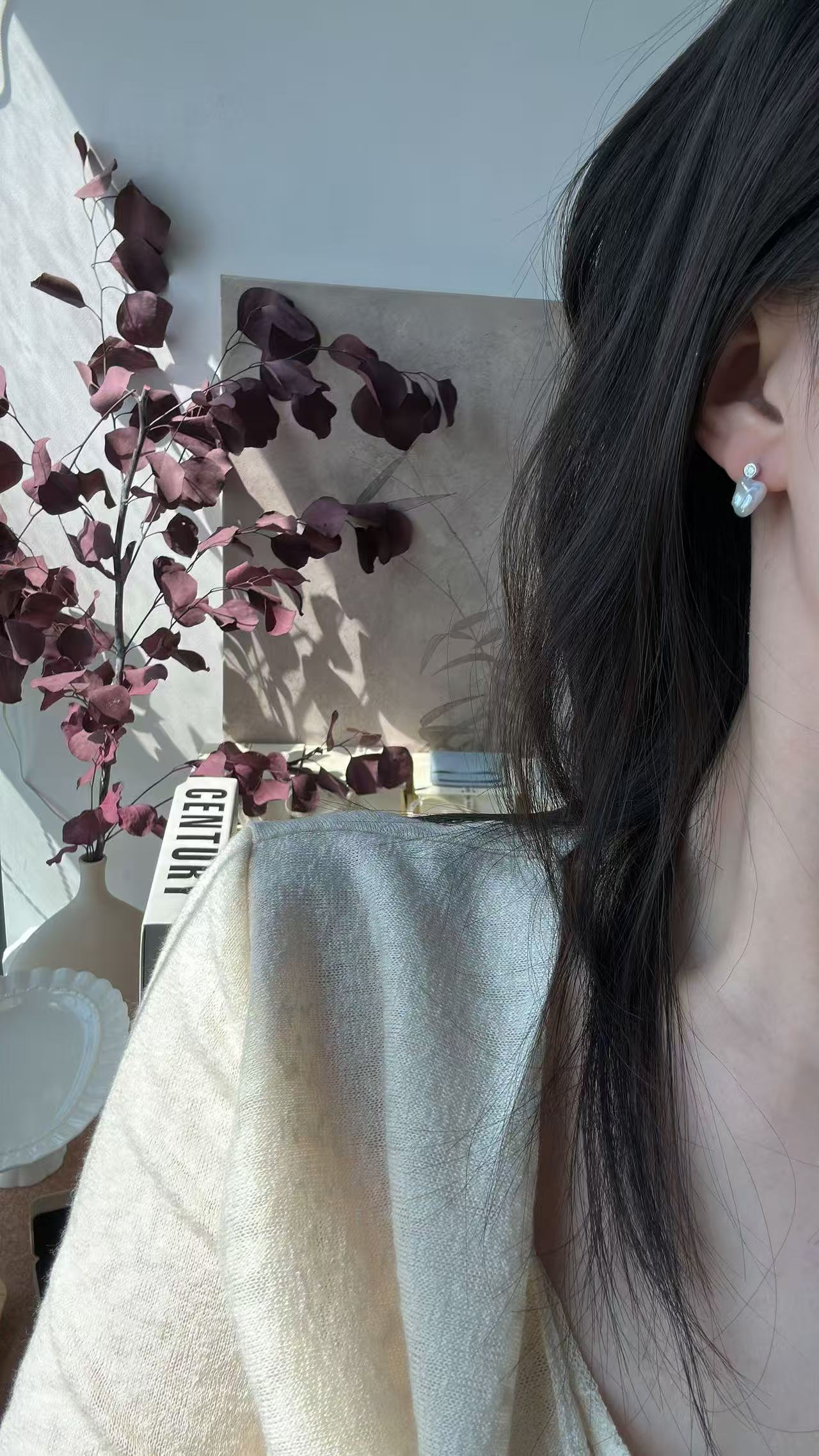 Keshi Diamond Earrings
