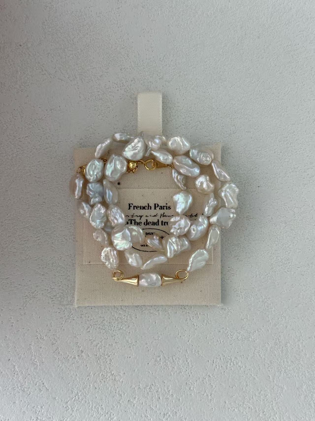Bluebeard Pearl Bracelet&Necklace Set