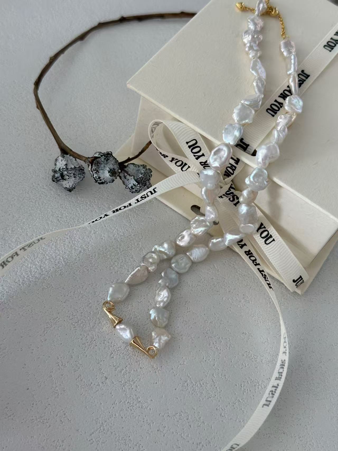 Bluebeard Pearl Bracelet&Necklace Set