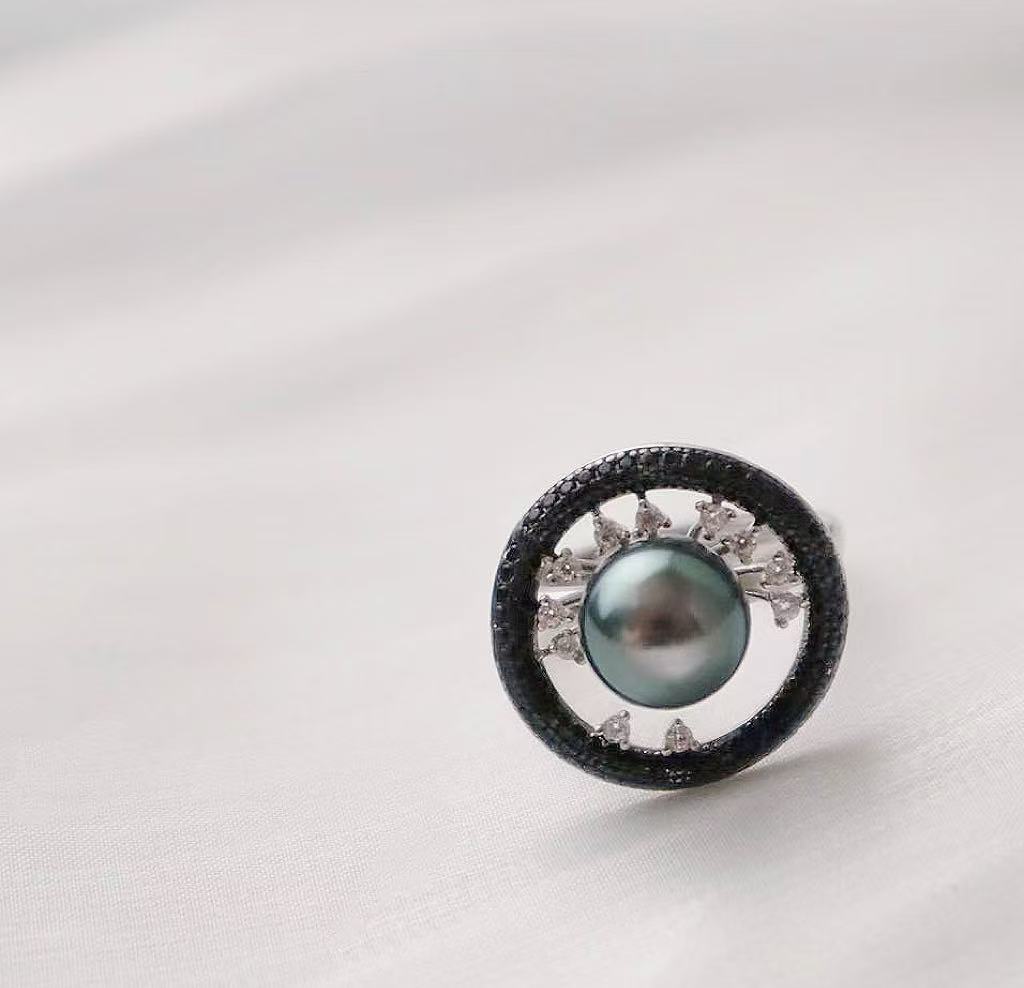 Tahitian Eclipse “Eye of the Earth” Ring---Collector’s Edition