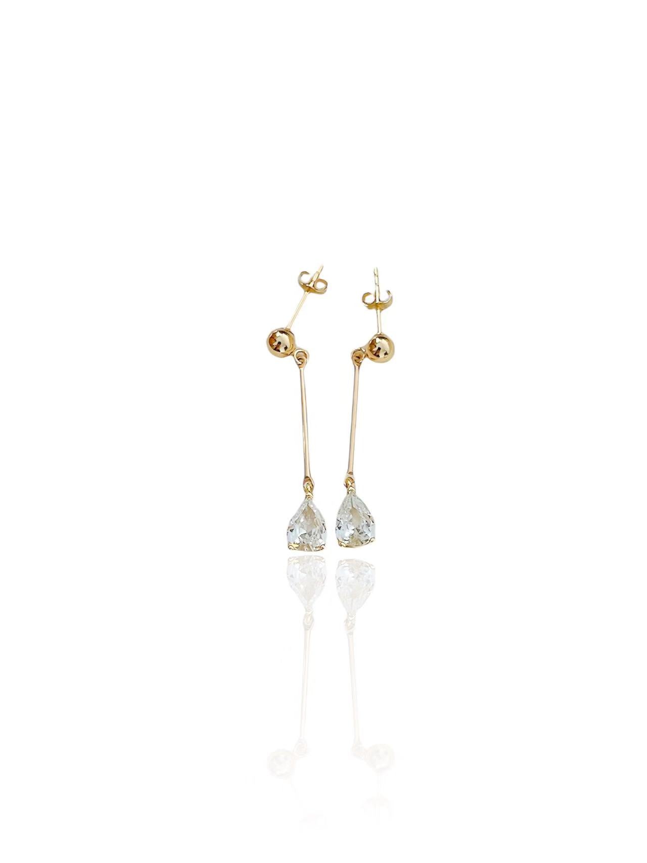 ‘Milky Way and Starlight’ Silver Needle Baroque Pearl & Teardrop Diamond Pendant