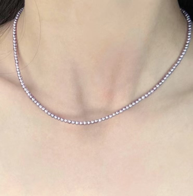 ‘Song of the Sirens’ pink freshwater pearl necklace set