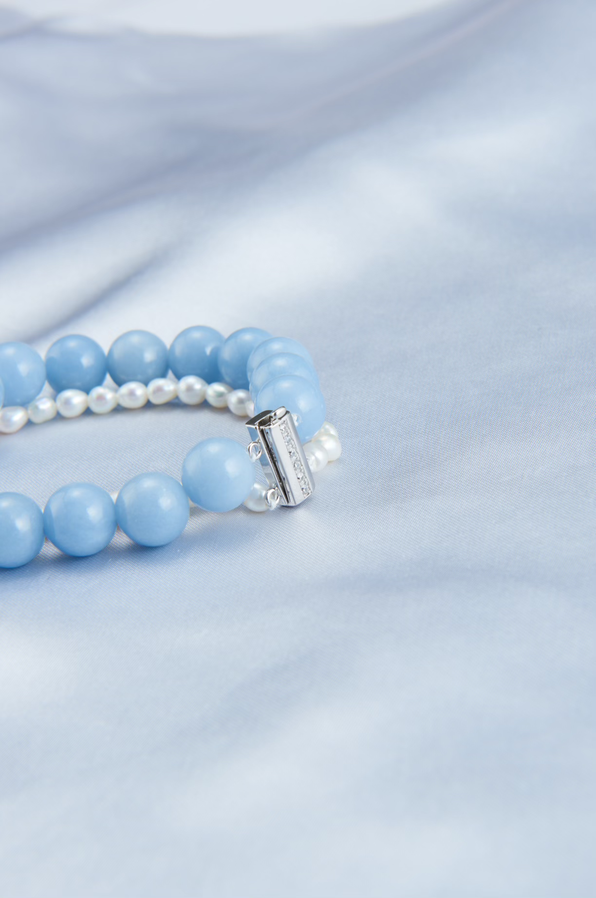 Larimar Pearl Bracelet