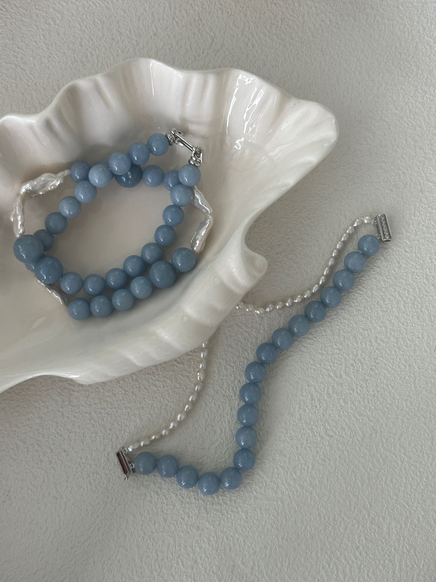 Larimar Pearl Bracelet