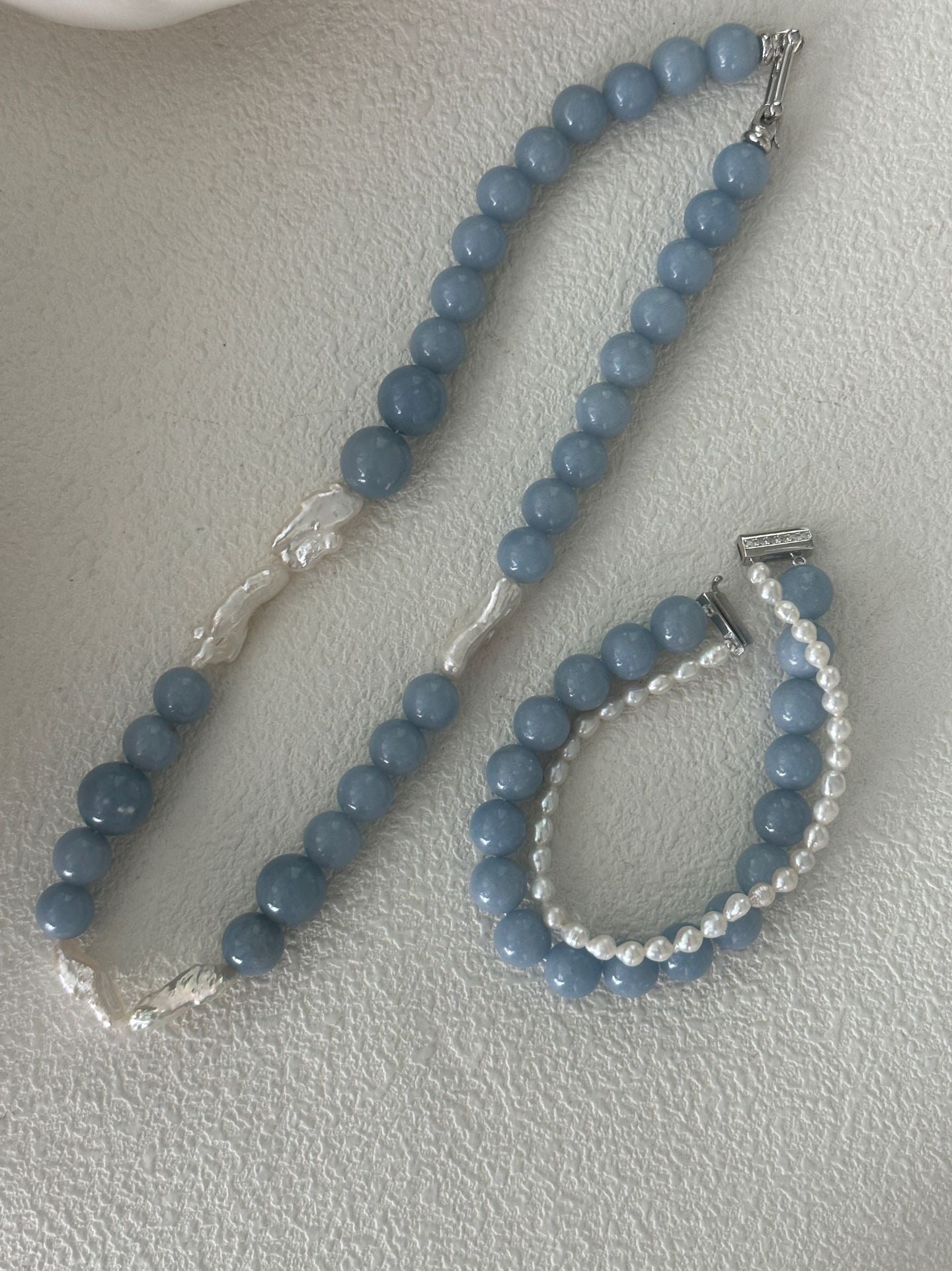 Larimar Pearl Bracelet