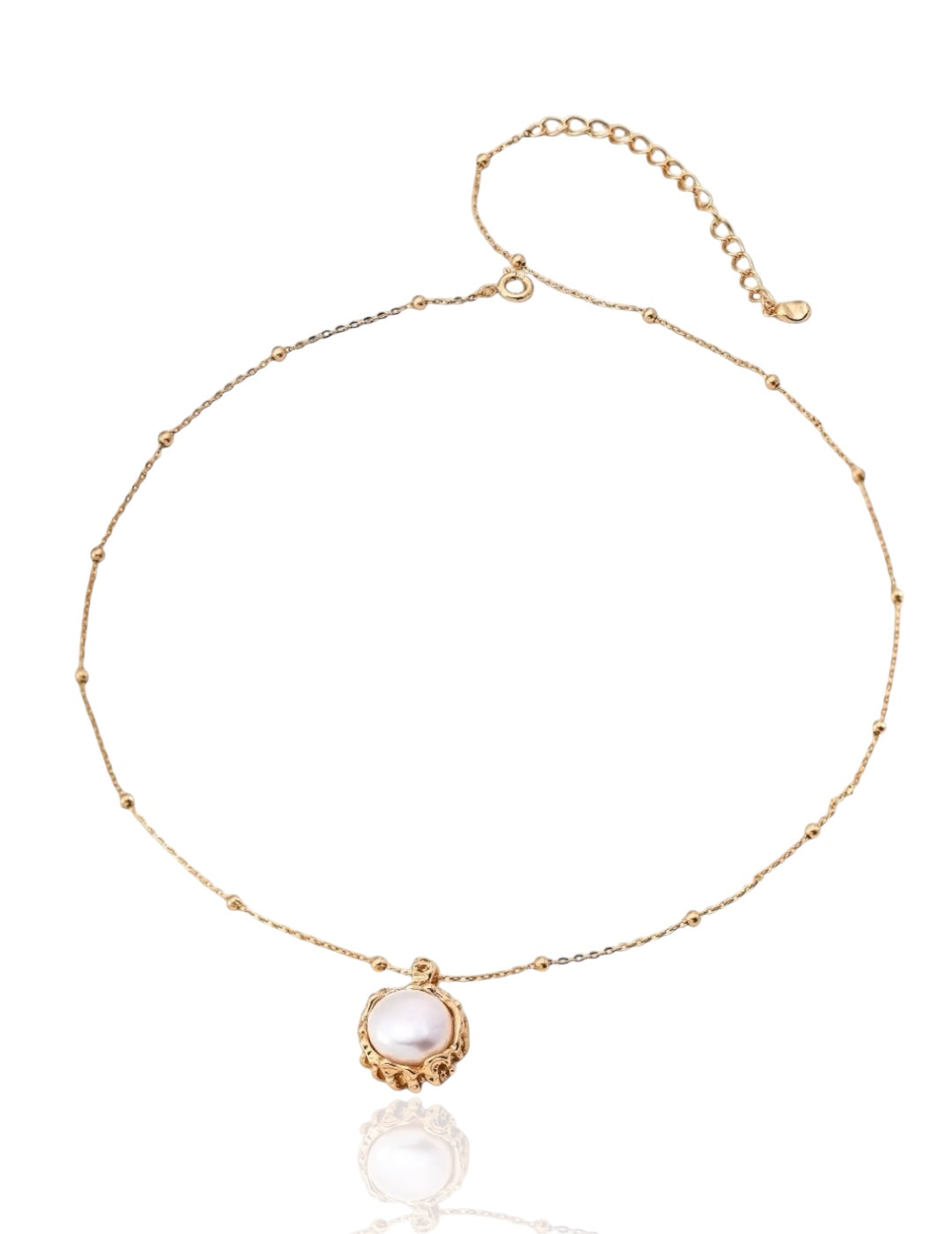 Sun flower Large Natural pearls Necklace