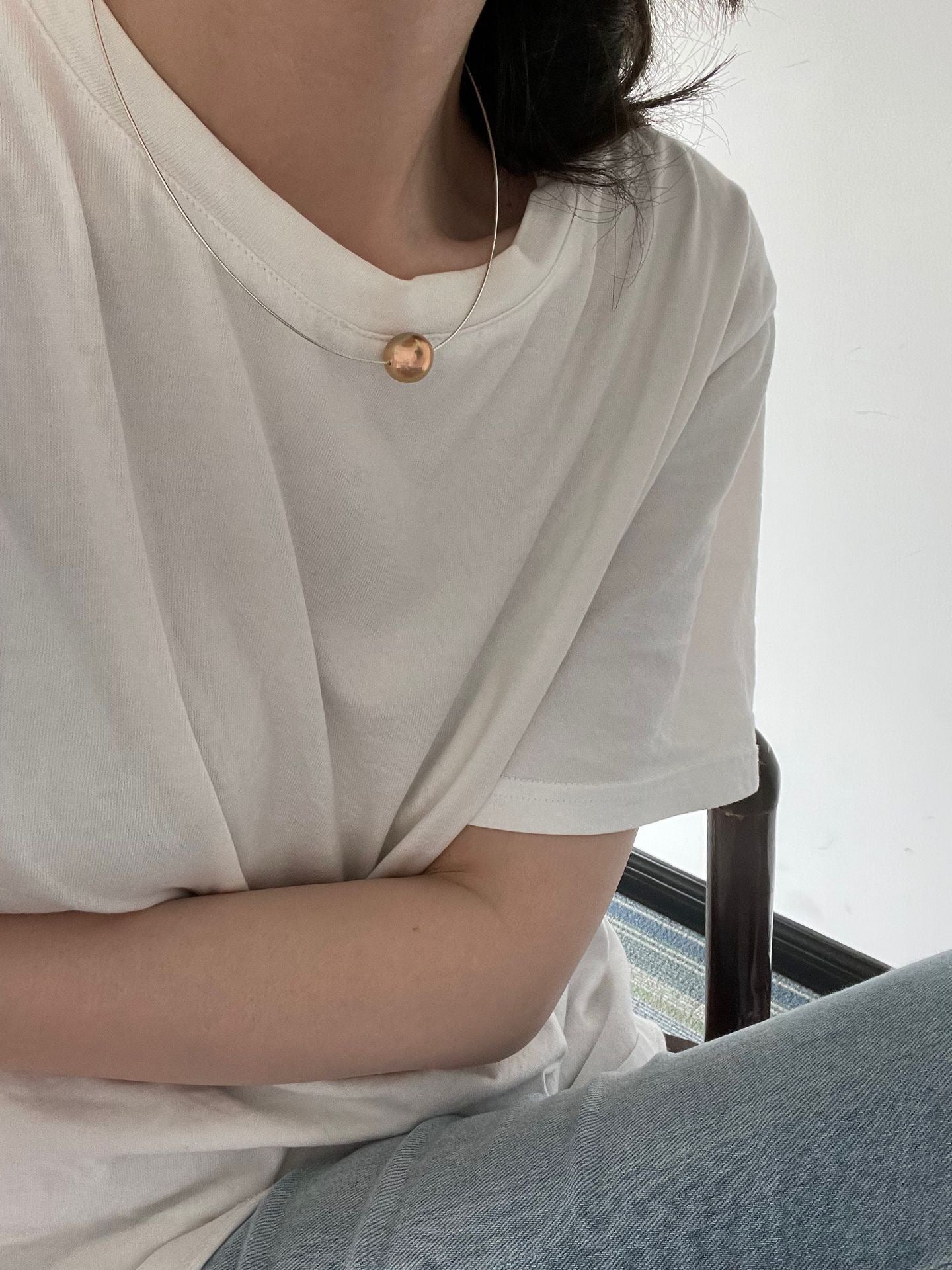 Purple/ Orange Edison Pearl Necklace