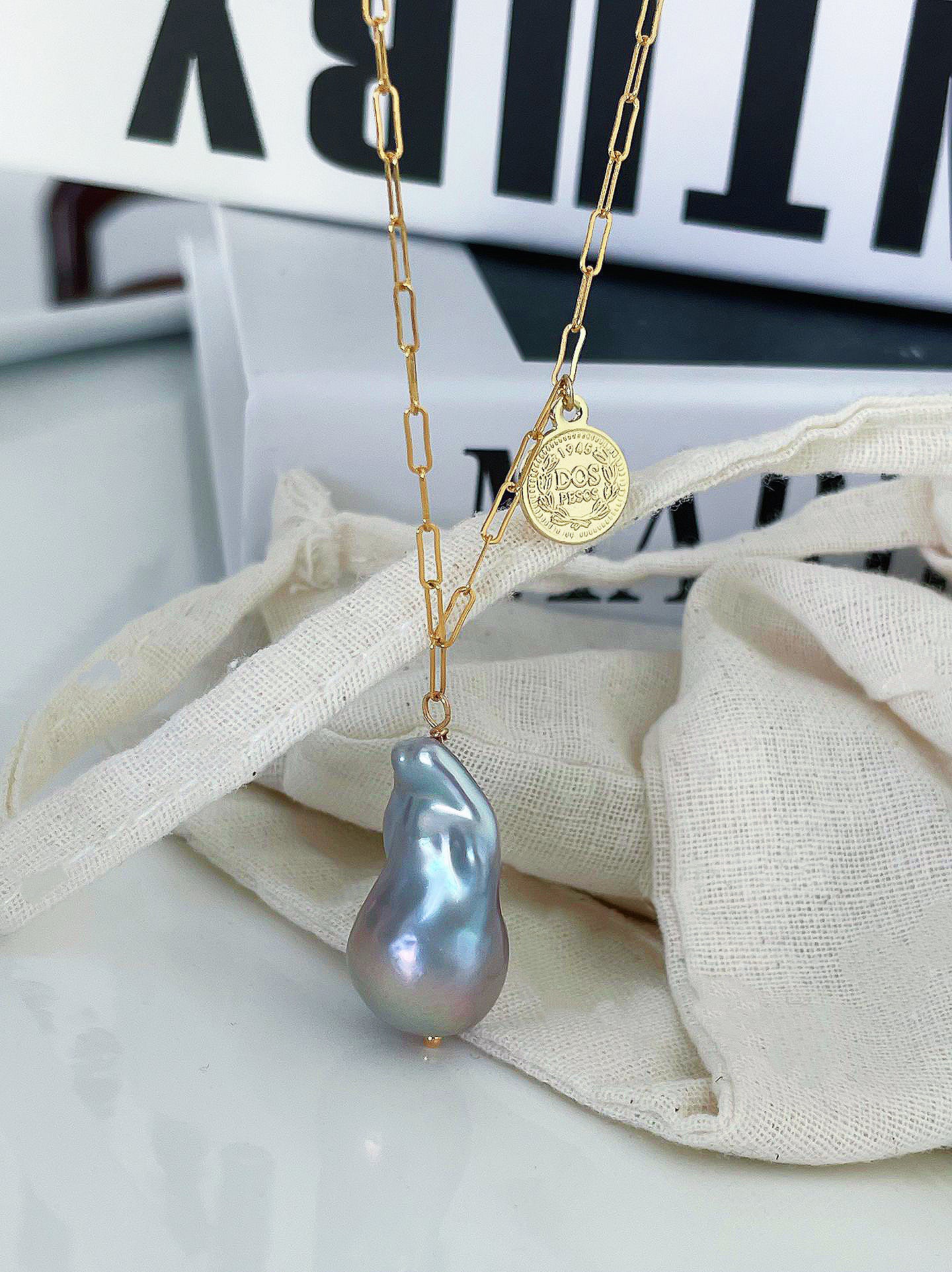 Blue Blood Baroque Necklace