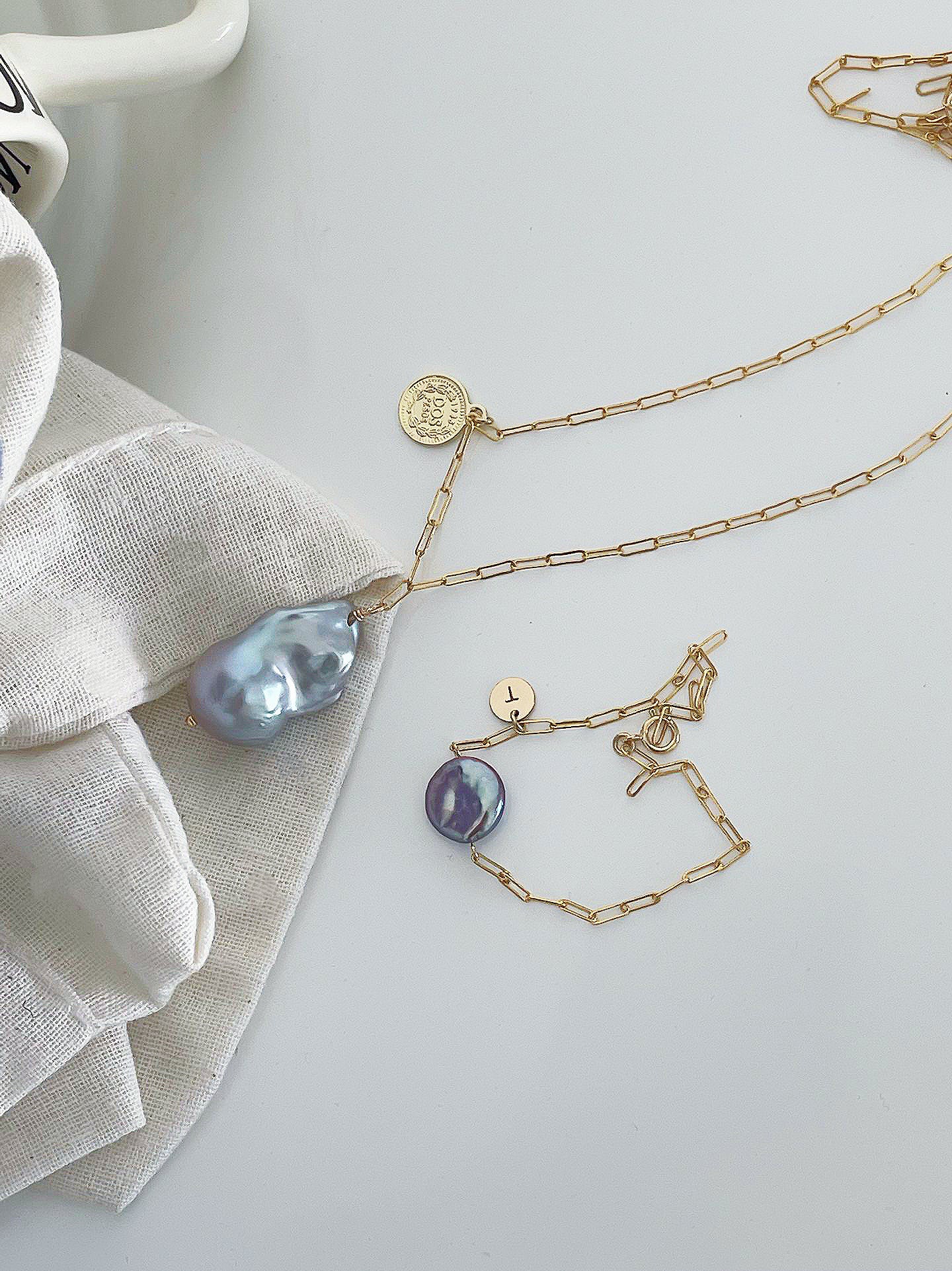 Blue Blood Baroque Necklace