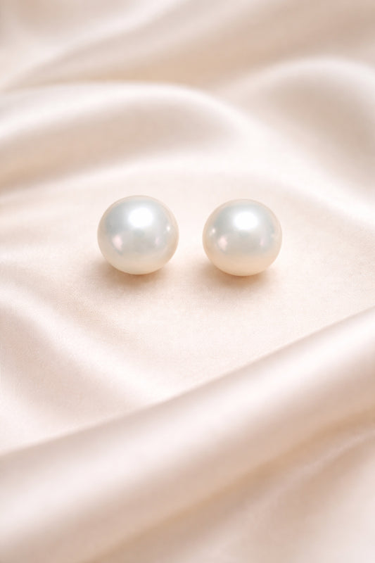“Aurora” Classic Large Freshwater Pearl Luxury Earrings