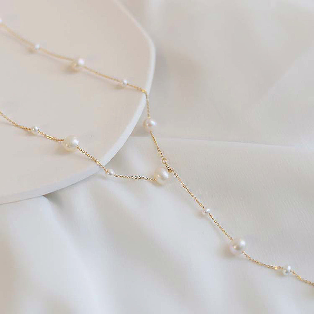 ‘Starry Night’ natural freshwater pearl necklace