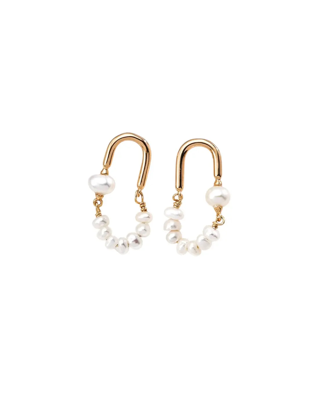 Modern Millet Pearls Earrings Synichoe