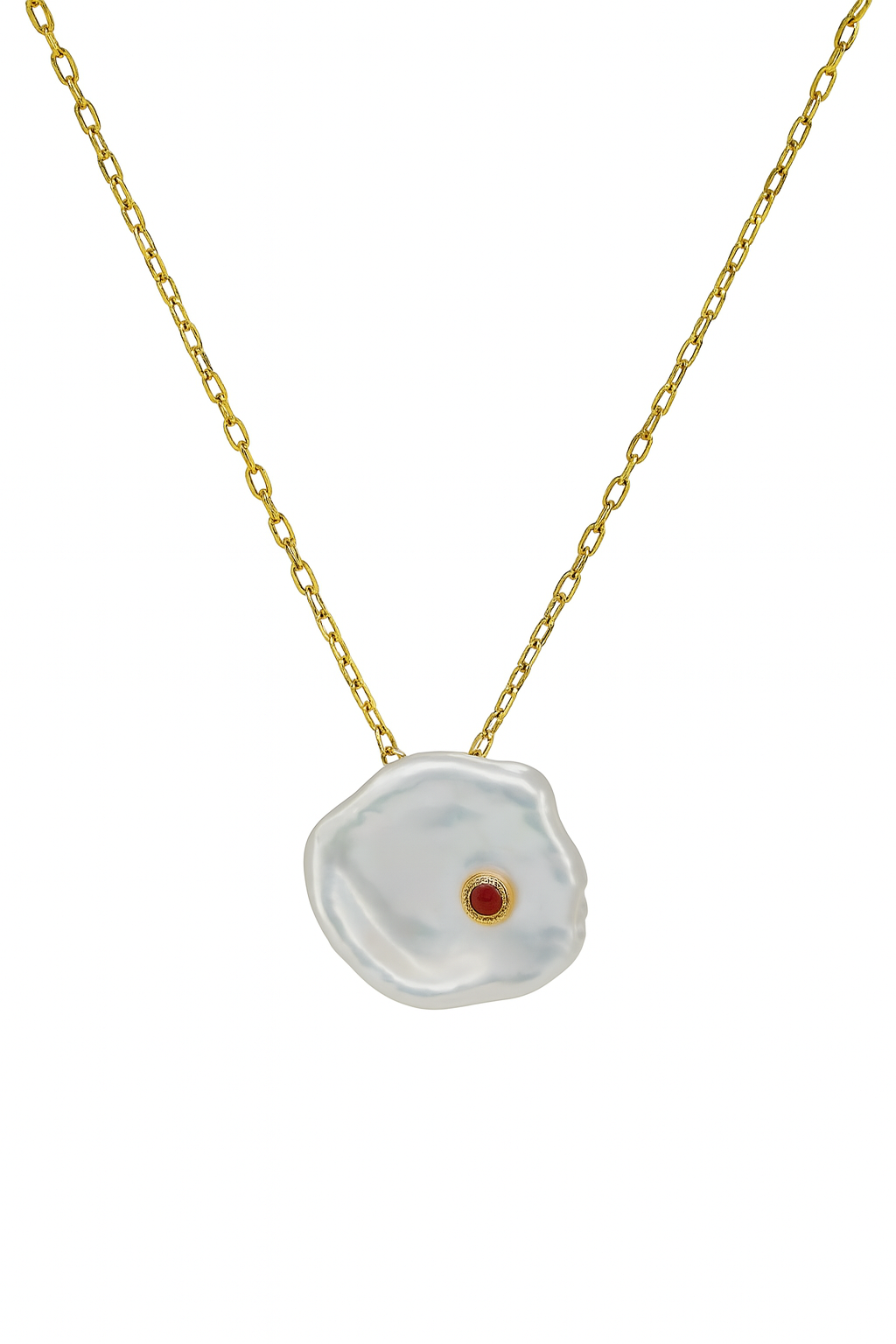 Ruby Cloud Baroque Necklace