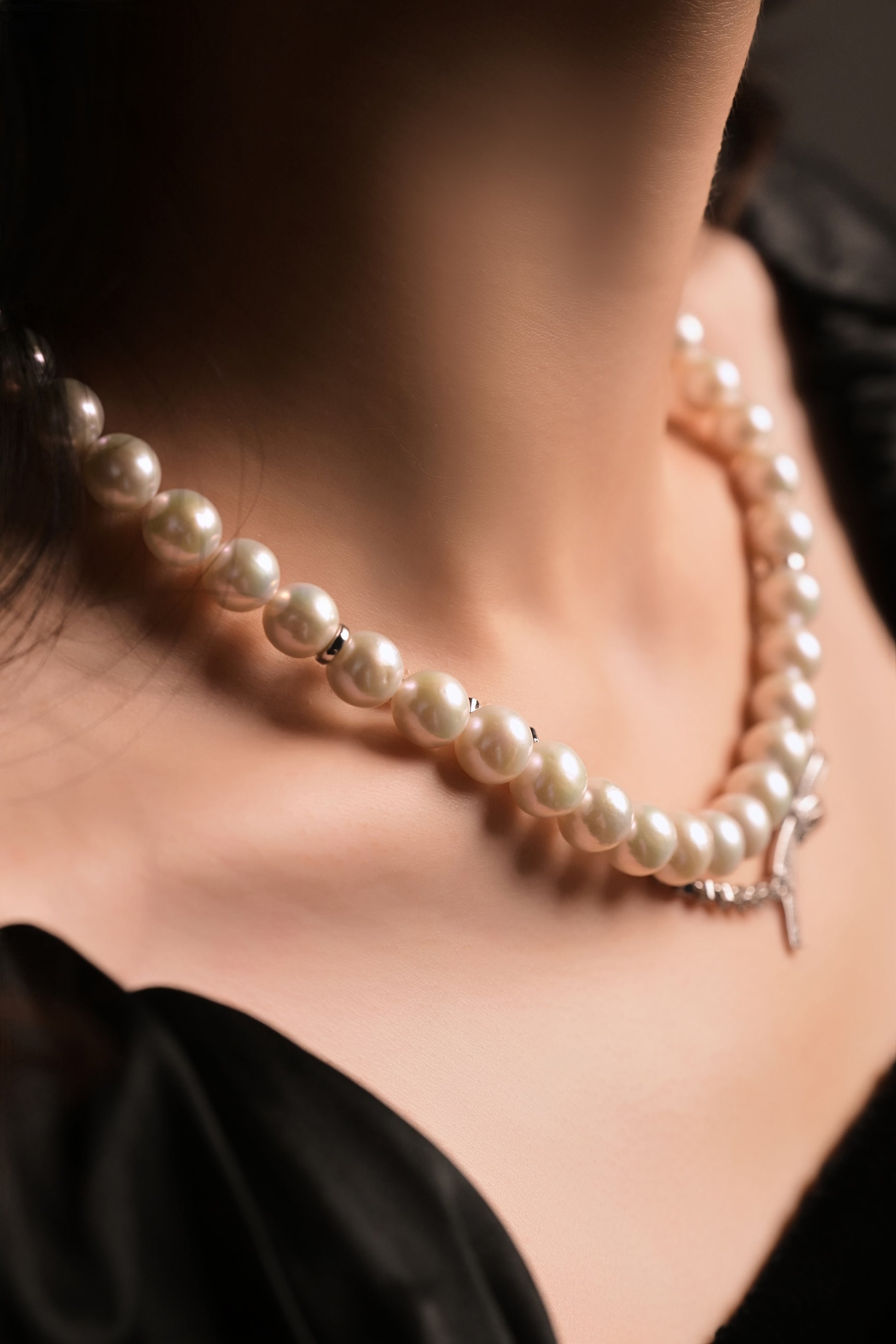 Butterfly Knot Freshwater Pearl Necklace