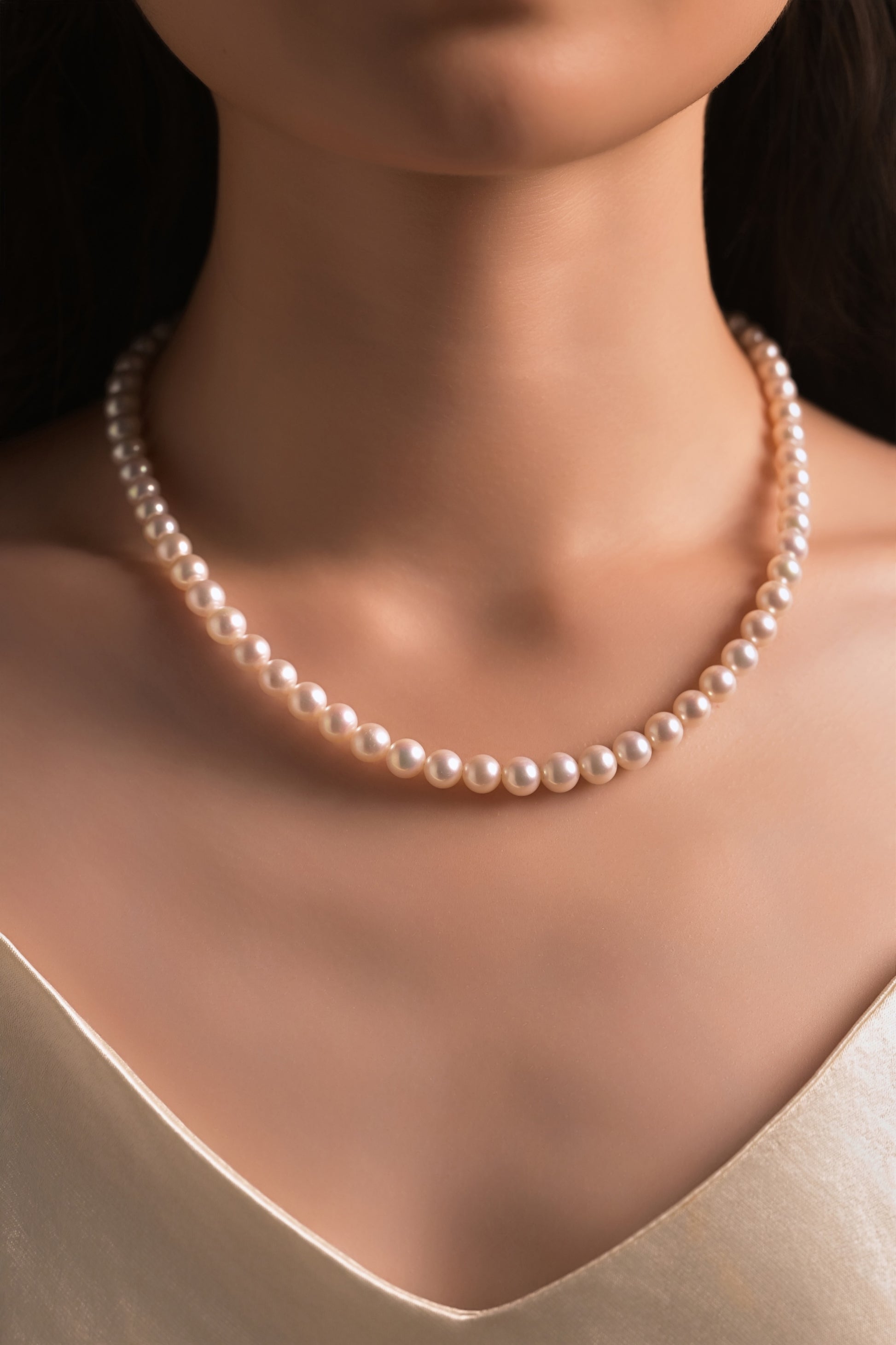 Minimalist Freshwater Pearl Bead Necklace