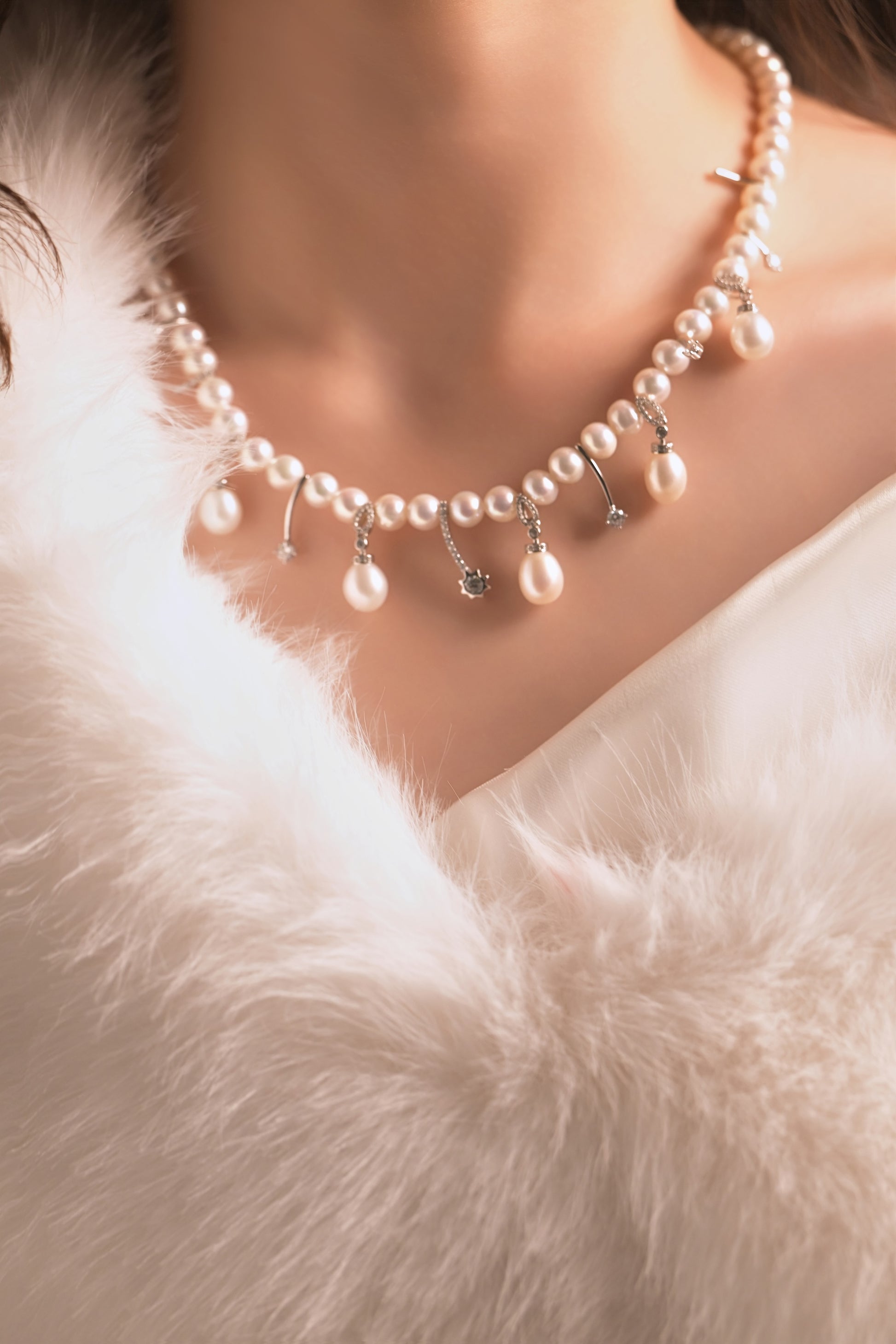 Melon Carriage Freshwater Pearl Necklace