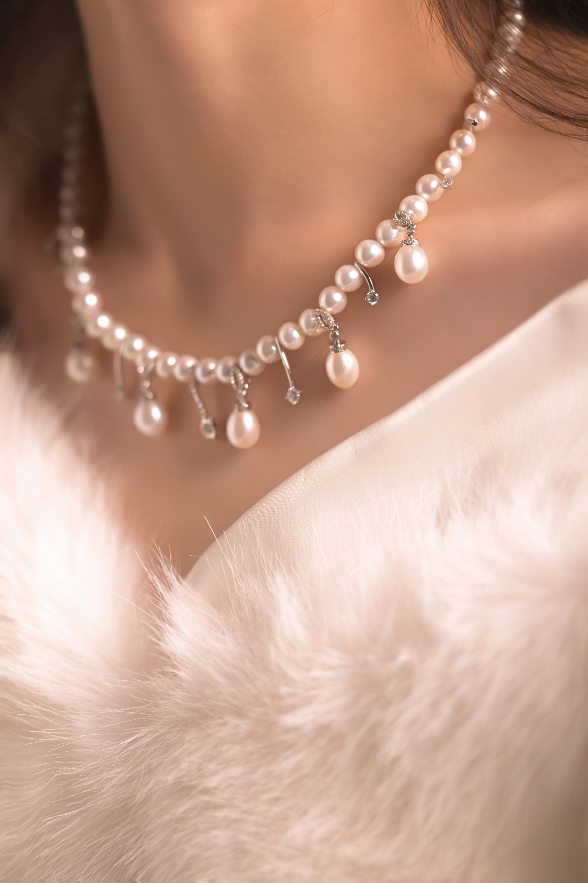 Melon Carriage Freshwater Pearl Necklace