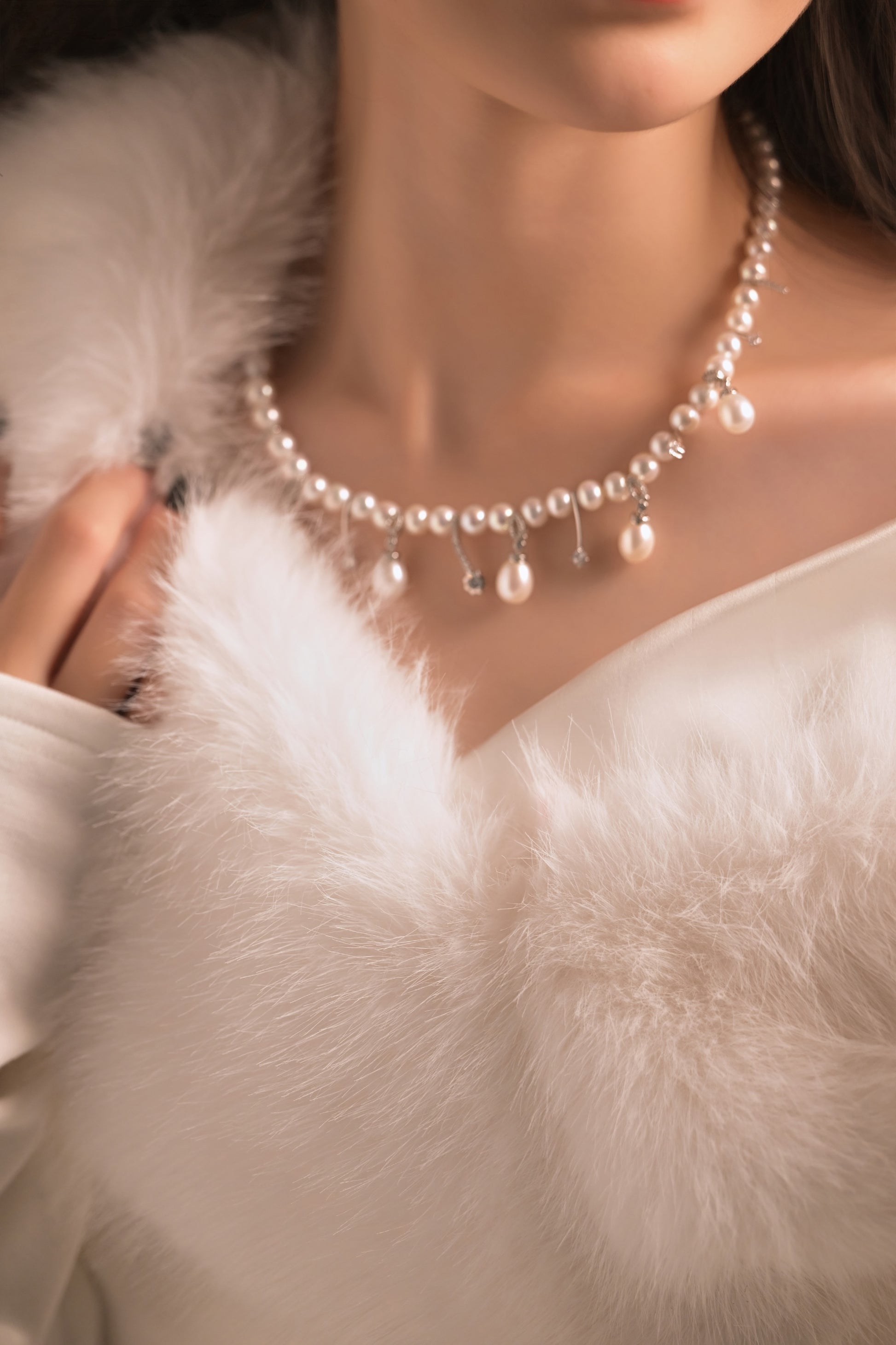 Melon Carriage Freshwater Pearl Necklace