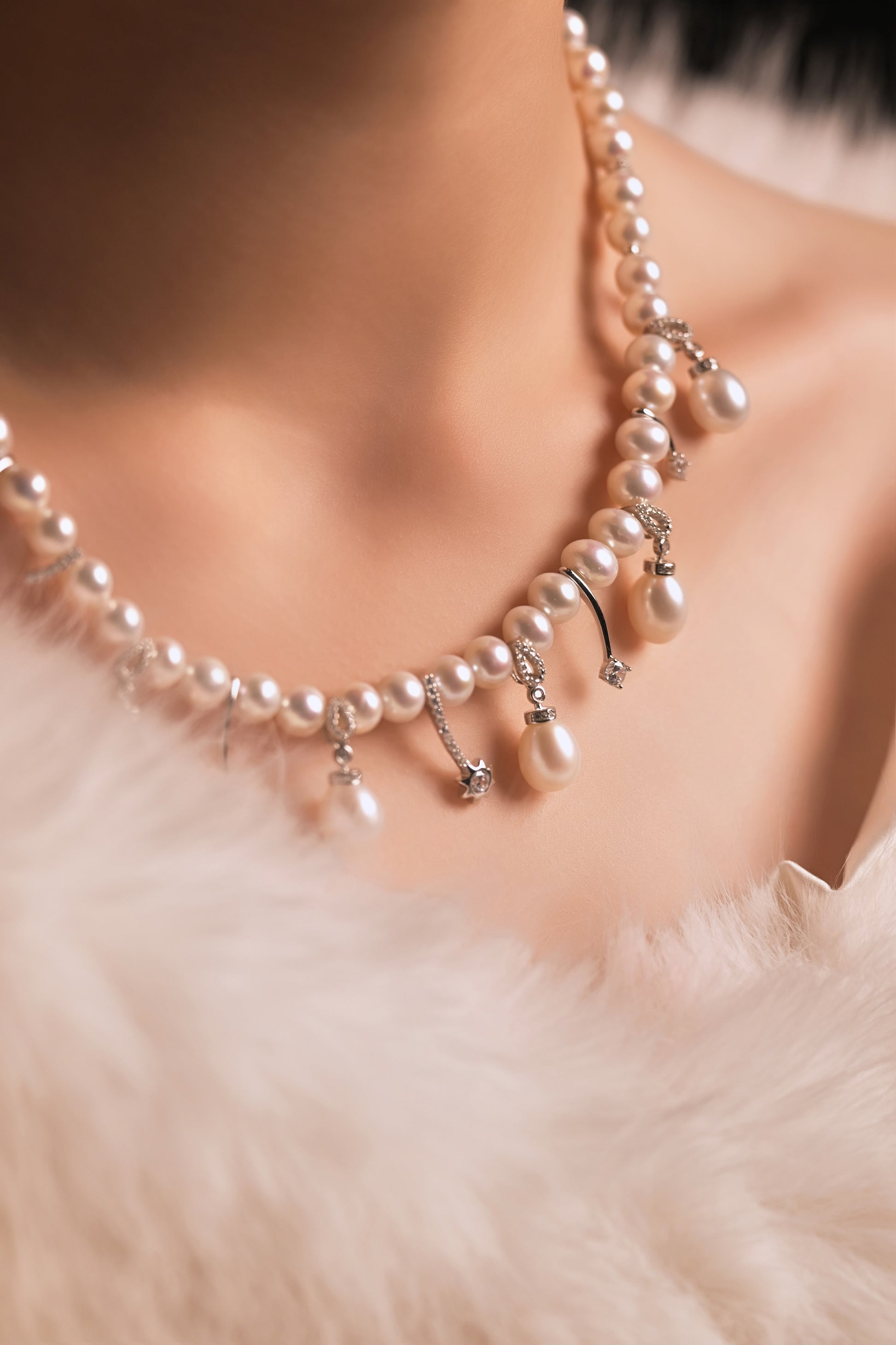 Melon Carriage Freshwater Pearl Necklace