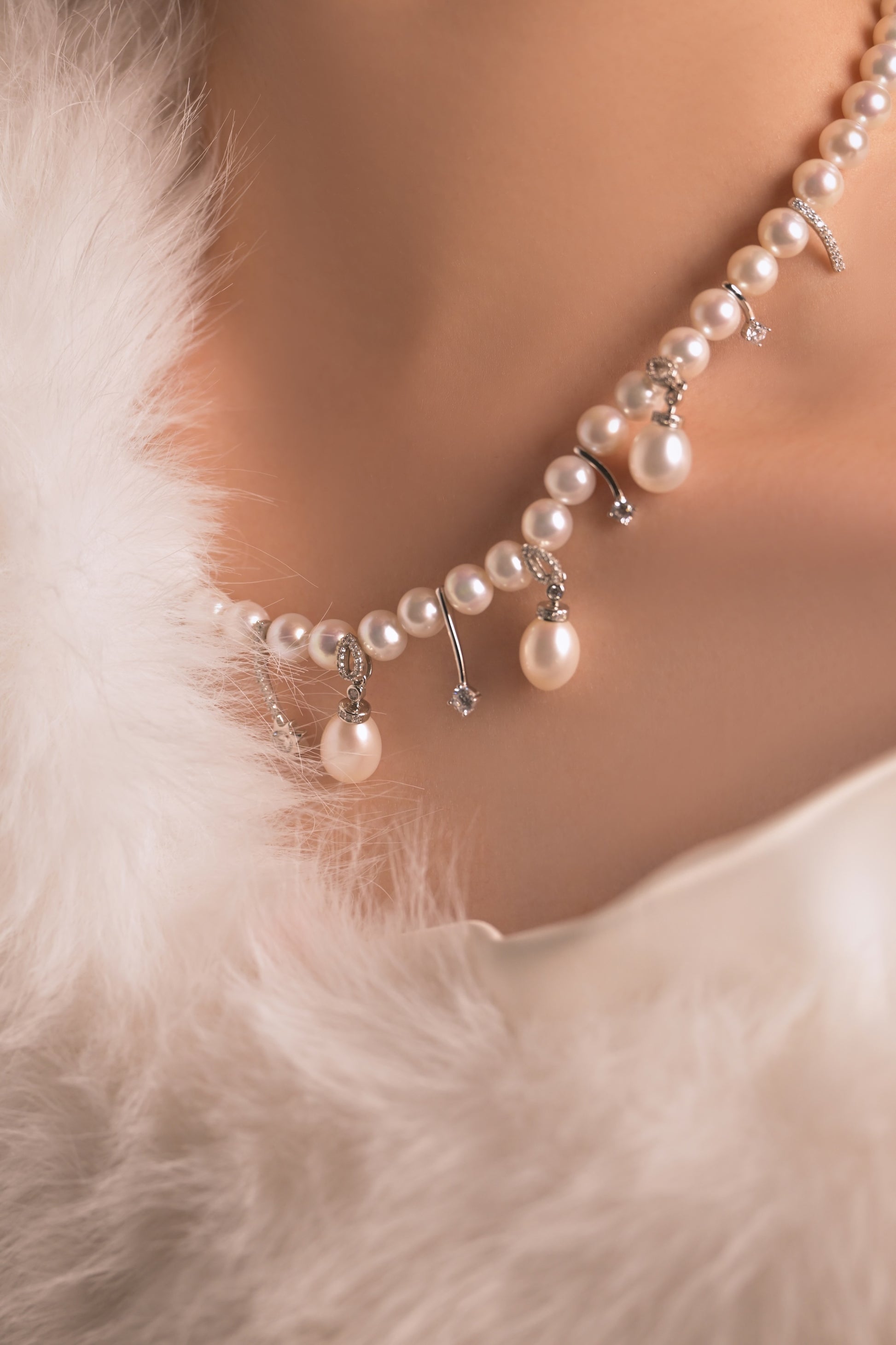 Melon Carriage Freshwater Pearl Necklace