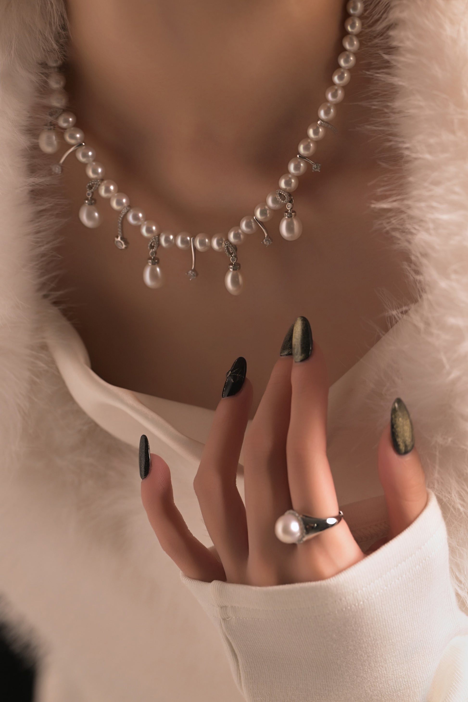 Melon Carriage Freshwater Pearl Necklace