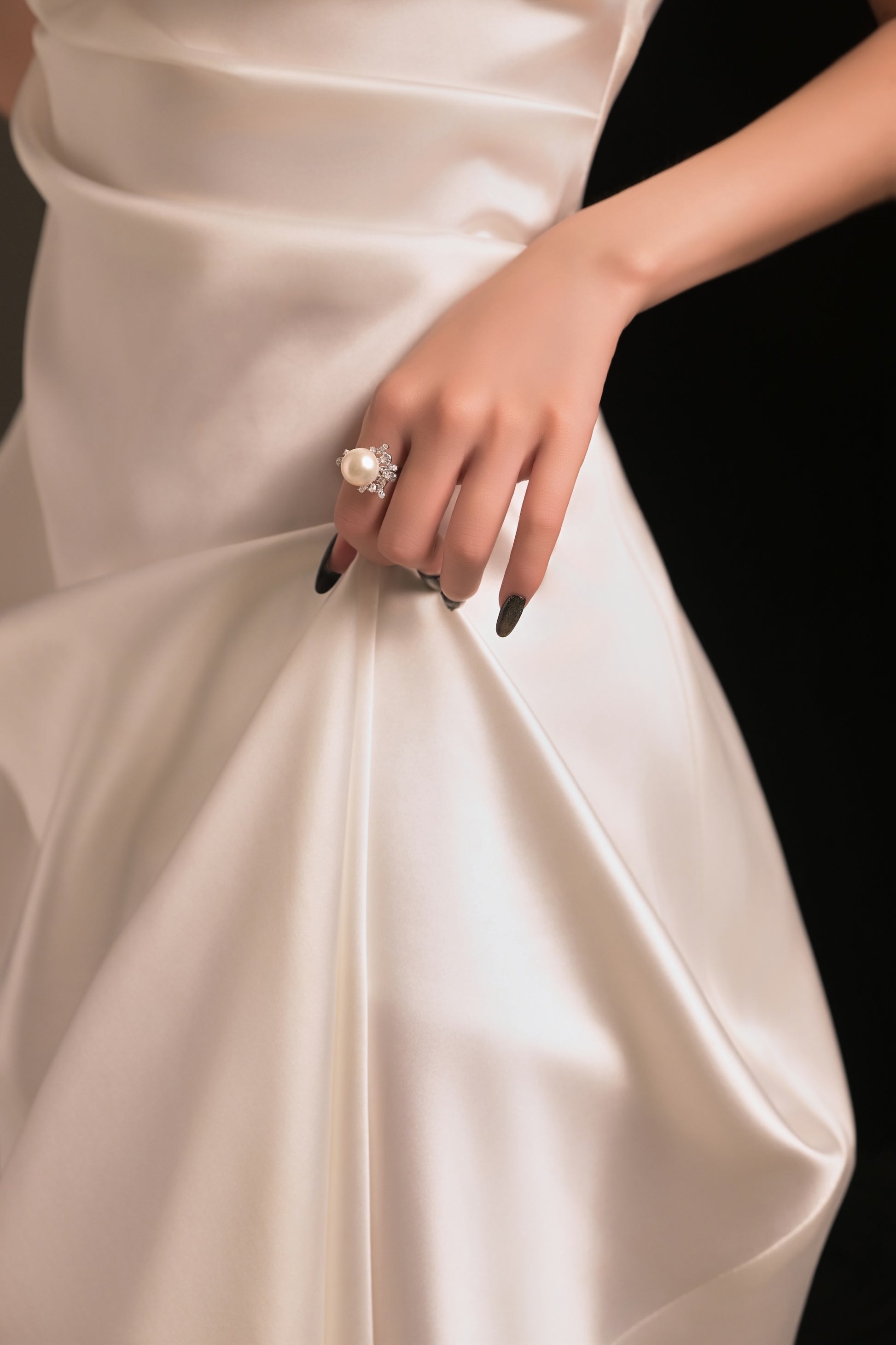 "Fireworks" Crystal Freshwater Pearl Ring