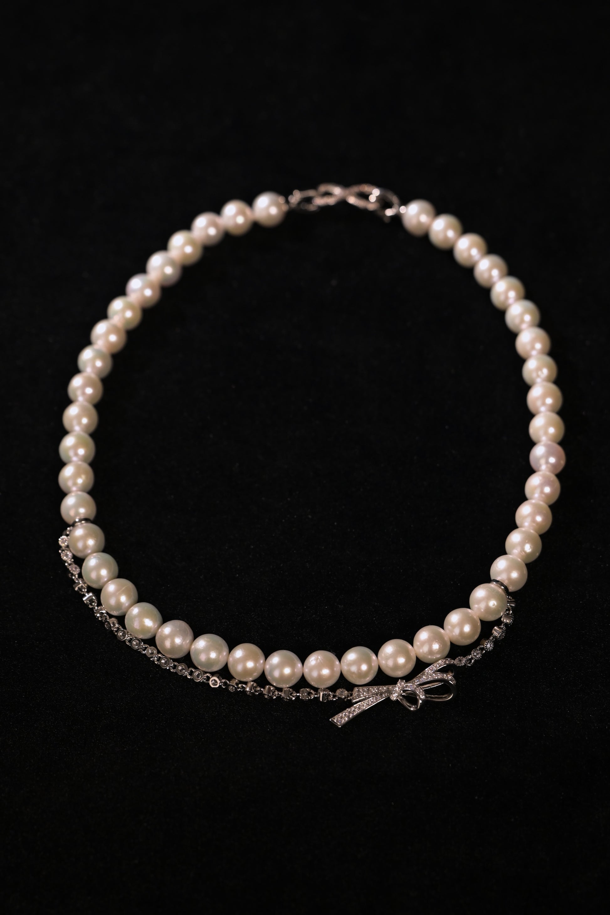 Butterfly Knot Freshwater Pearl Necklace