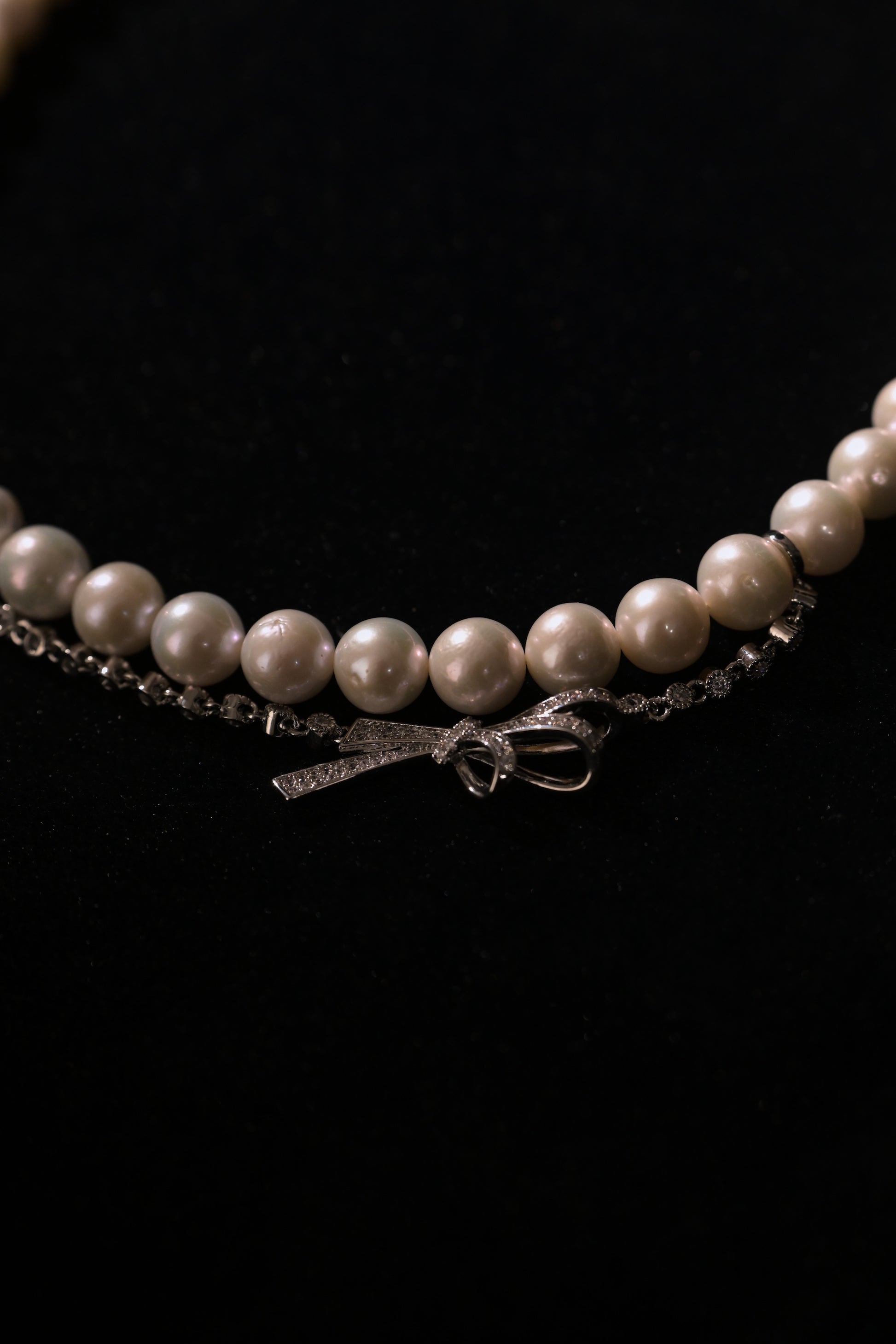 Butterfly Knot Freshwater Pearl Necklace