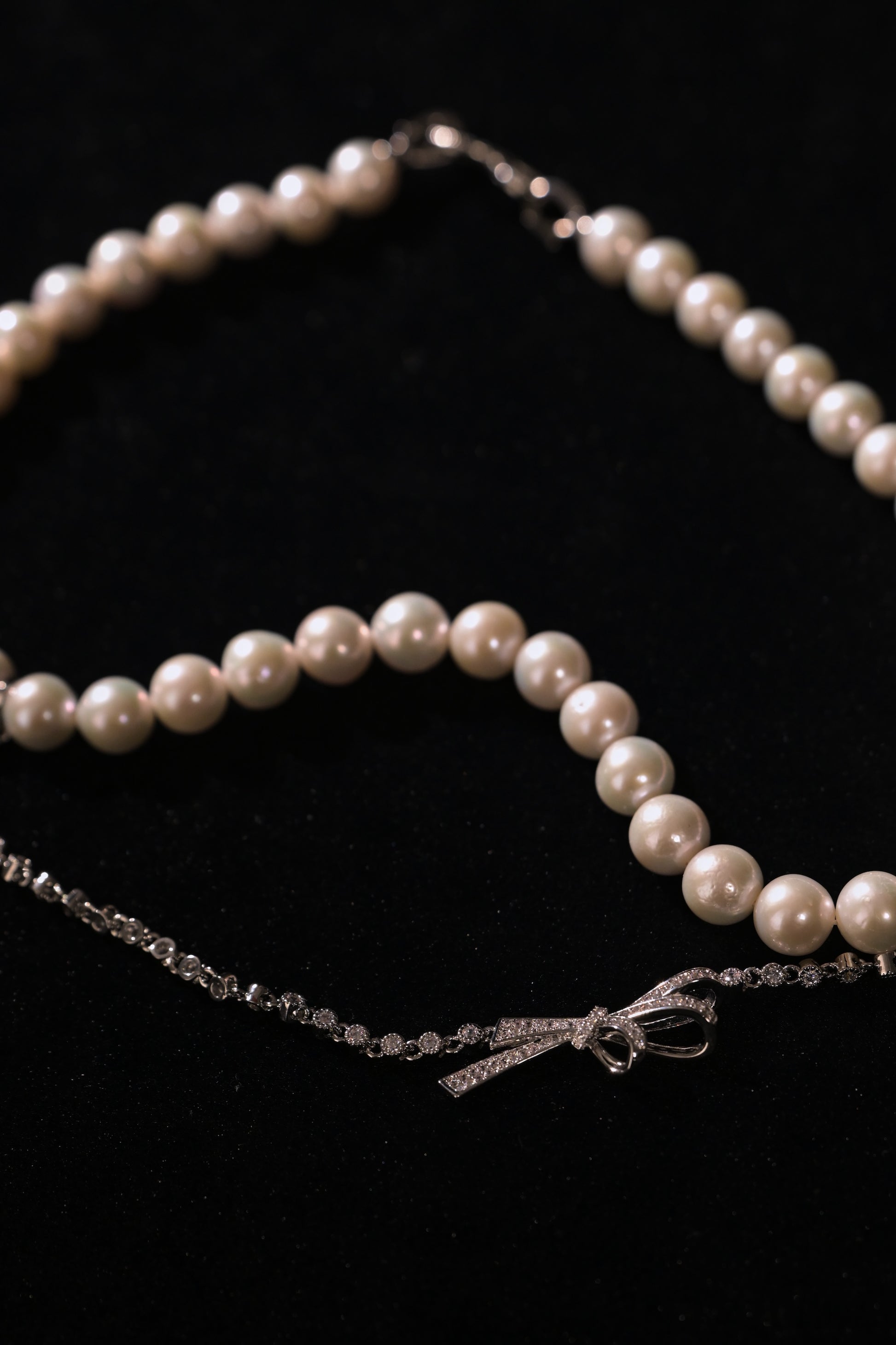 Butterfly Knot Freshwater Pearl Necklace