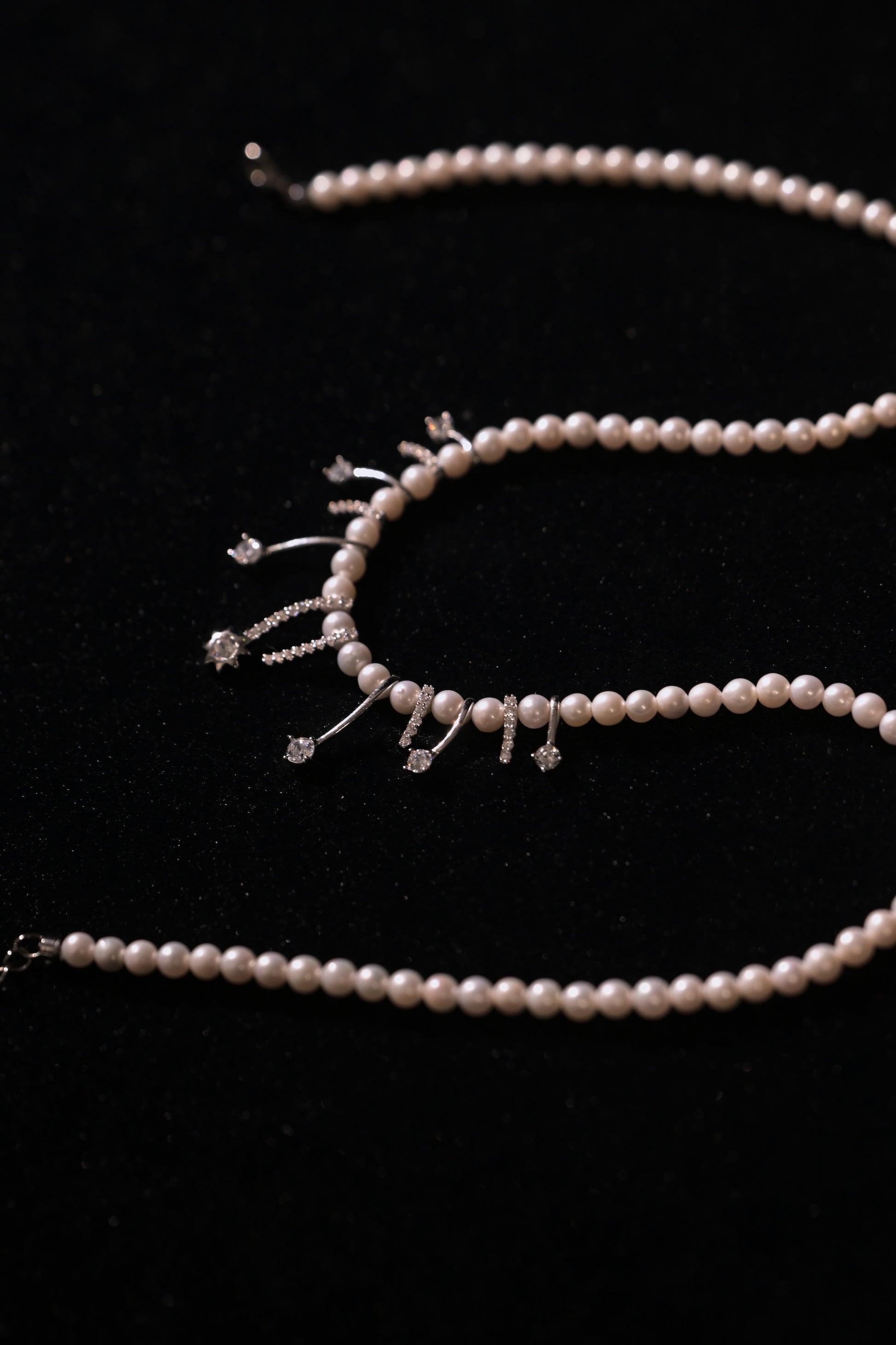 "Starry Sky" Tiny Freshwater Pearl Necklace