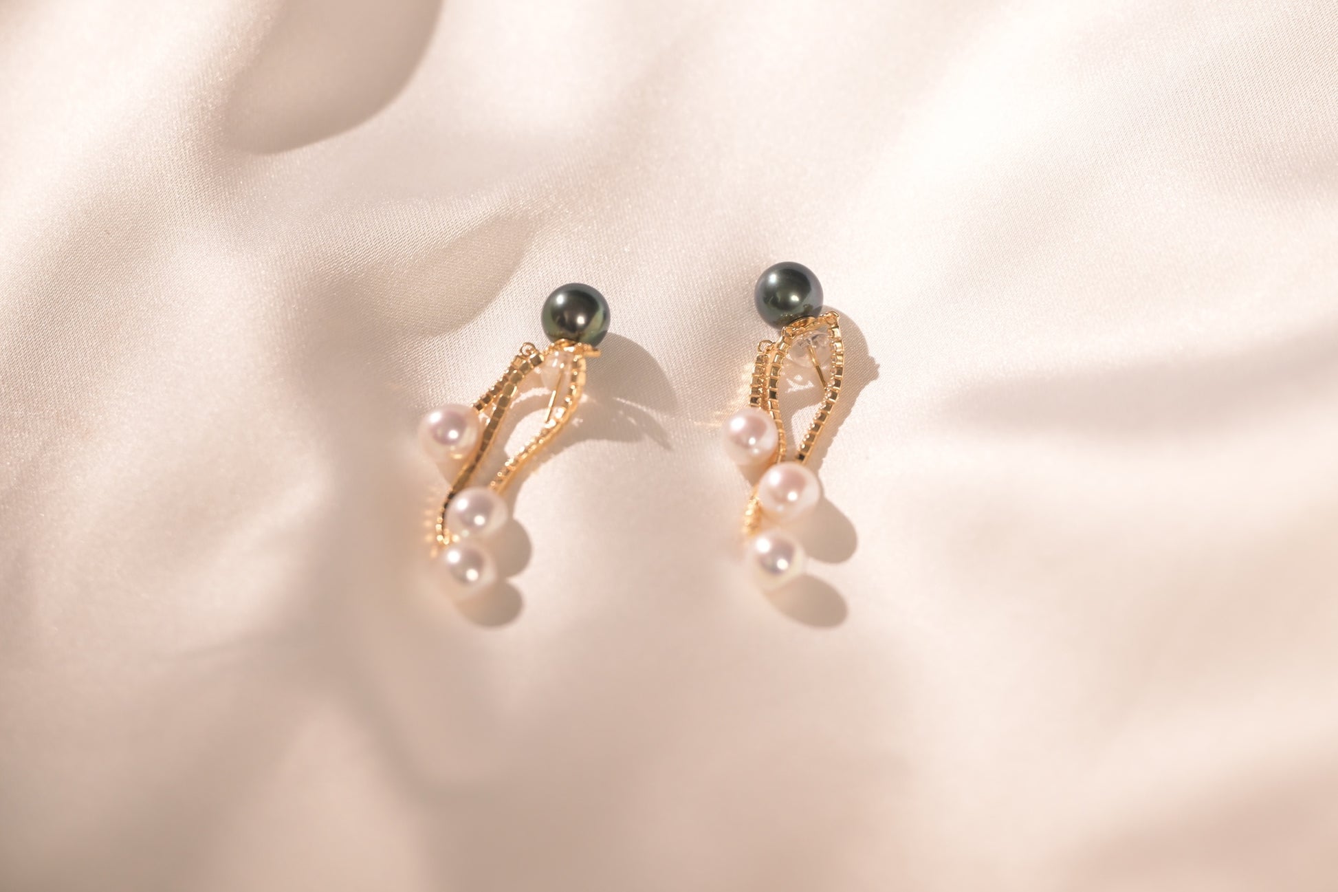 "Tears of an Angel" Tahitian & Teardrop Pearl Earrings