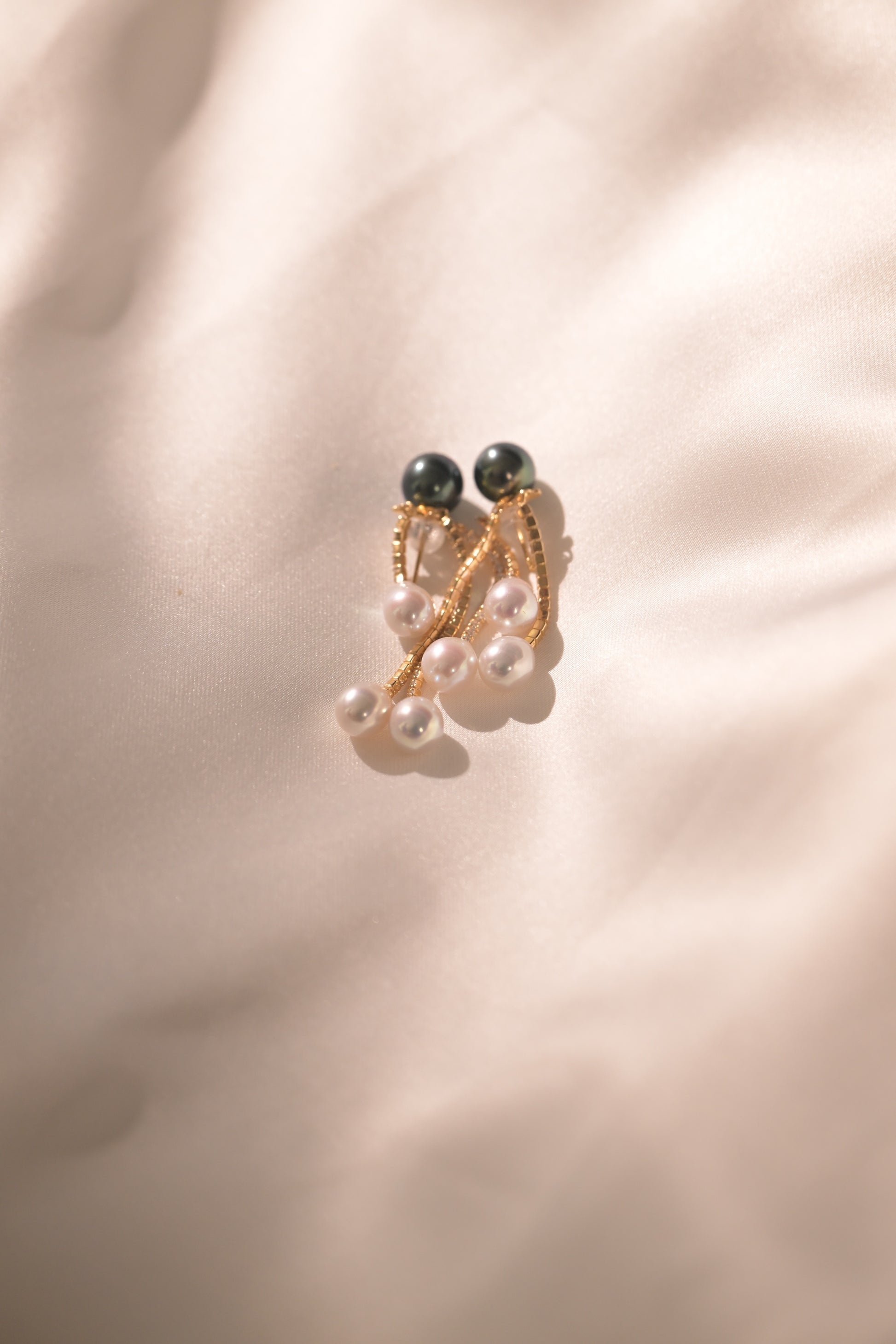 "Tears of an Angel" Tahitian & Teardrop Pearl Earrings