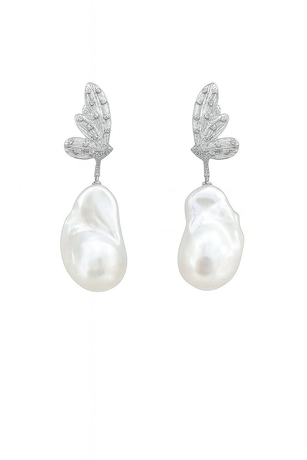 Butterfly Glitter Baroque Earrings
