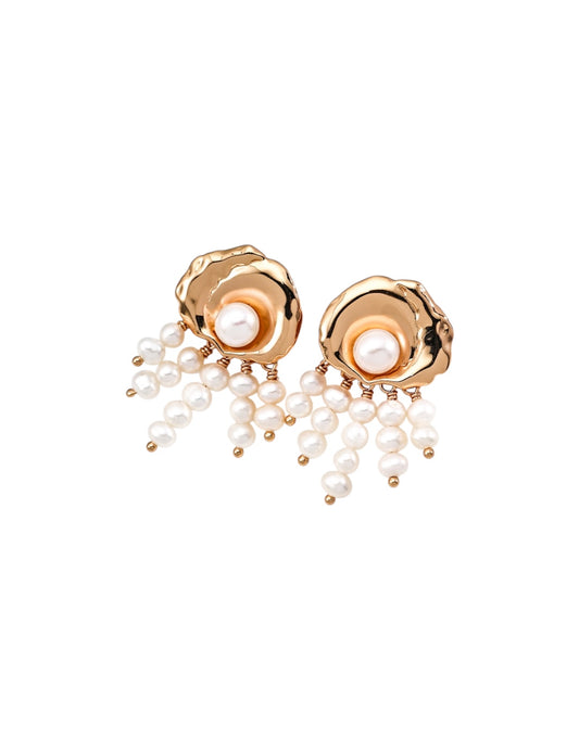 Gorgeous Shell Pearl  Earrings