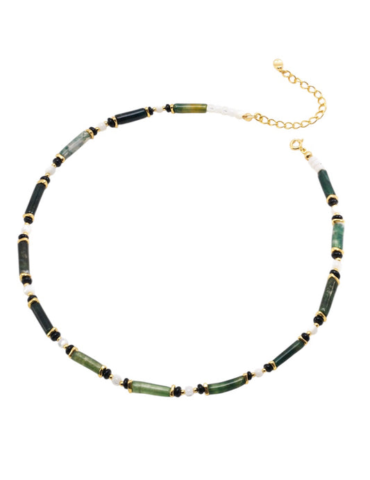 Watercress Agate Necklace