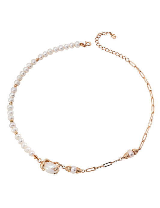 Hugging Beads Collarbone Necklace