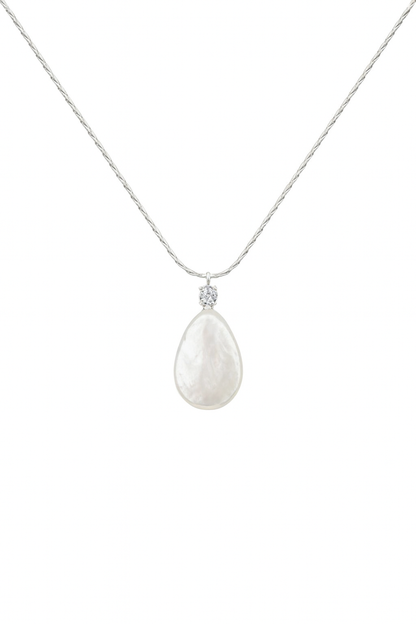 ‘Streams and Oceans’ Water Drop Flat Baroque Series Set (Earrings, Necklace, Bracelet)