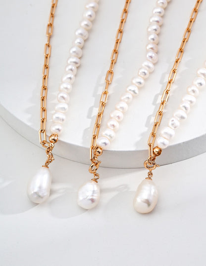 Pendant Pearl Half Necklace