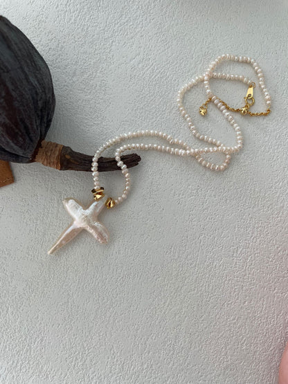 Cross Baroque Necklace
