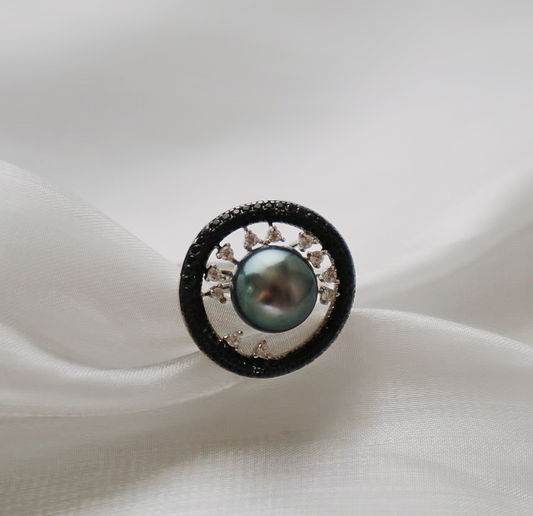 Tahitian Eclipse “Eye of the Earth” Ring---Collector’s Edition