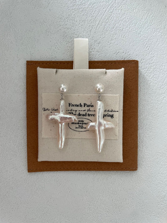 Starfish Pearl Earrings