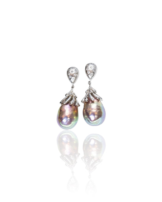‘’Floral Word‘’ Pod Earrings